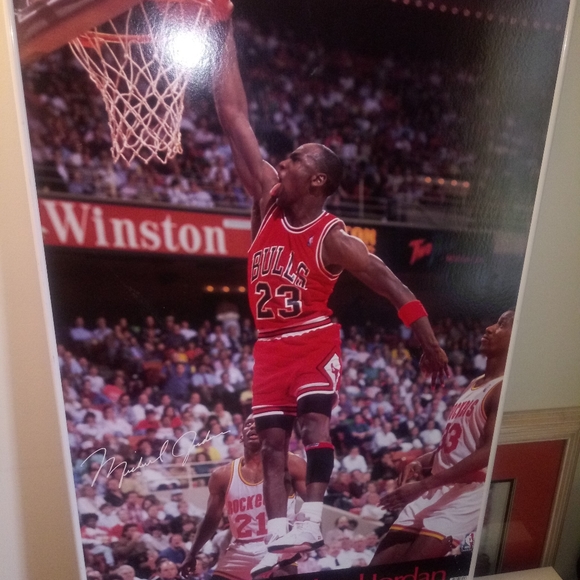 AUTOGRAPHED MJ POSTER
